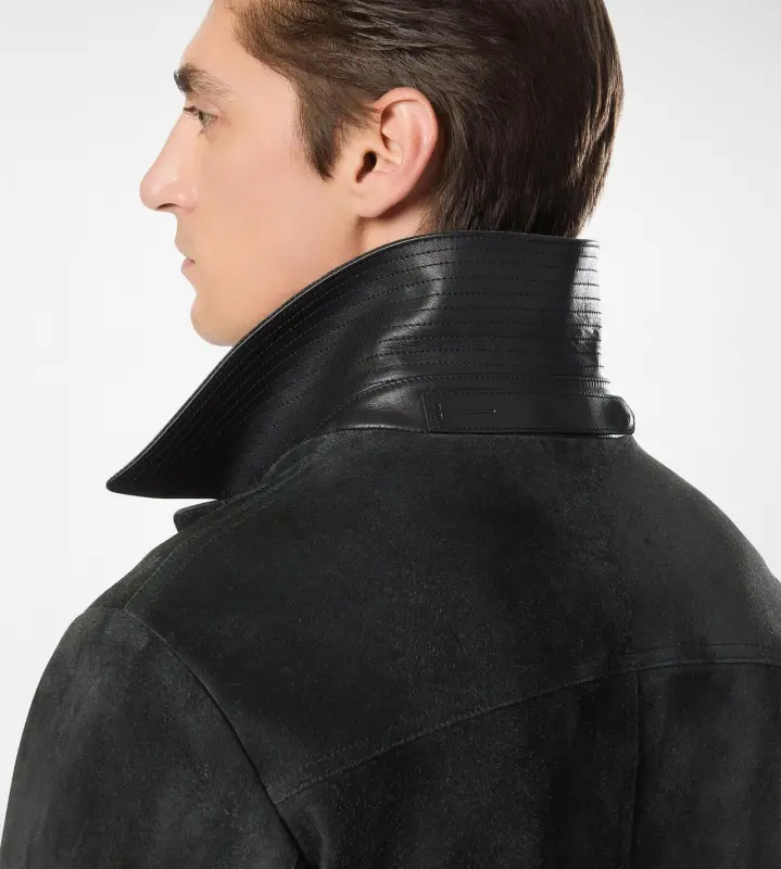 BRUSHED SUEDE WORKWEAR JACKET SHADOW online